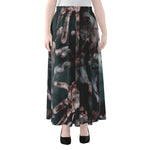 Scary Zombie Hands Print Chiffon Maxi Skirt