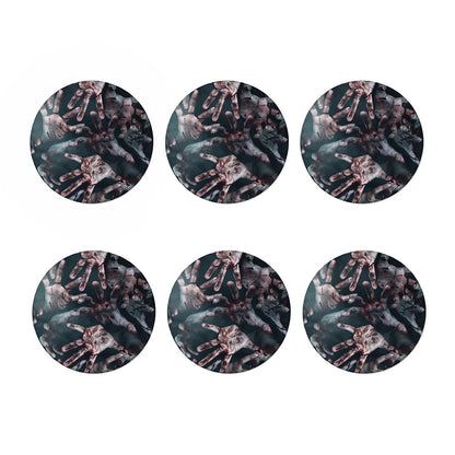 Scary Zombie Hands Print Coaster Set