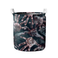 Scary Zombie Hands Print Collapsible Laundry Basket