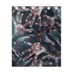 Scary Zombie Hands Print Curtain