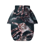 Scary Zombie Hands Print Dog Zip Up Hoodie