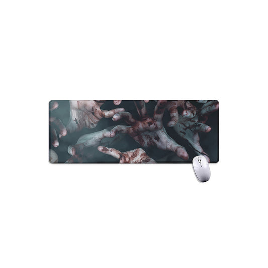 Scary Zombie Hands Print Extended Mouse Pad