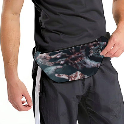 Scary Zombie Hands Print Fanny Pack