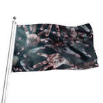 Scary Zombie Hands Print Flag