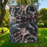 Scary Zombie Hands Print Garden Flag