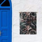 Scary Zombie Hands Print Garden Flag