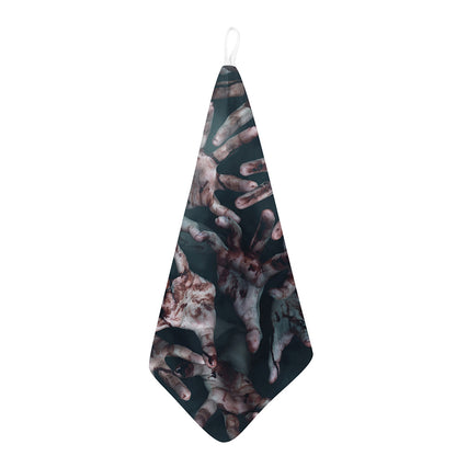Scary Zombie Hands Print Hand Towel
