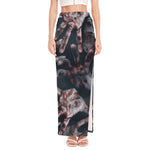 Scary Zombie Hands Print High Slit Maxi Skirt