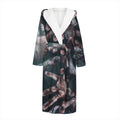 Scary Zombie Hands Print Hooded Bathrobe
