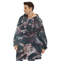 Scary Zombie Hands Print Hoodie Blanket