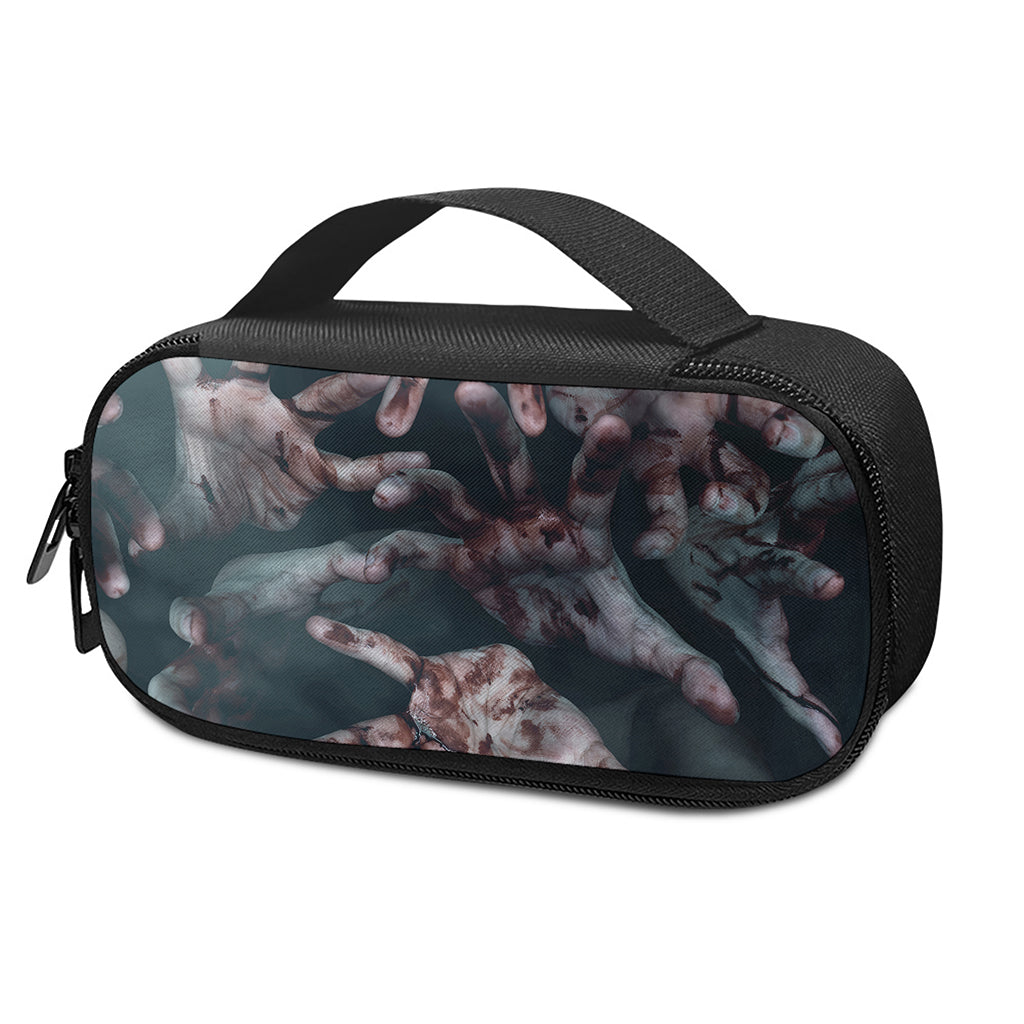 Scary Zombie Hands Print Insulin Cooler Travel Case