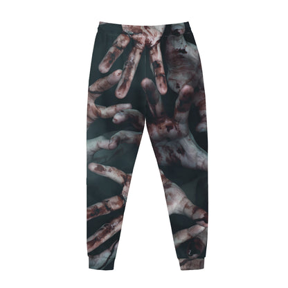 Scary Zombie Hands Print Jogger Pants