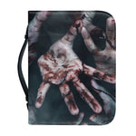 Scary Zombie Hands Print Leather Bible Cover