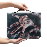 Scary Zombie Hands Print Leather Bible Cover
