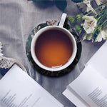 Scary Zombie Hands Print Leather Coaster Set