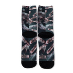 Scary Zombie Hands Print Long Socks