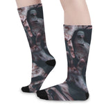 Scary Zombie Hands Print Long Socks