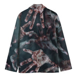 Scary Zombie Hands Print Men's Blazer