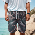 Scary Zombie Hands Print Men's Cargo Shorts