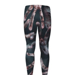 Scary Zombie Hands Print Men's leggings