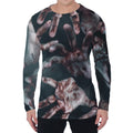 Scary Zombie Hands Print Men's Long Sleeve T-Shirt