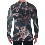 Scary Zombie Hands Print Men's Long Sleeve T-Shirt
