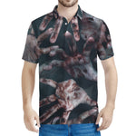 Scary Zombie Hands Print Men's Polo Shirt