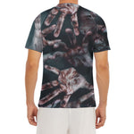Scary Zombie Hands Print Men's Short Sleeve Rash Guard