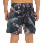 Scary Zombie Hands Print Men's Split Running Shorts