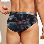 Scary Zombie Hands Print Men's Swim Briefs