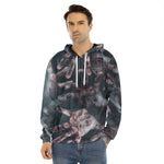 Scary Zombie Hands Print Men's Velvet Pullover Hoodie