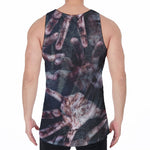 Scary Zombie Hands Print Men's Velvet Tank Top