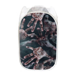 Scary Zombie Hands Print Mesh Laundry Hamper