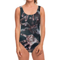 Scary Zombie Hands Print One Piece Swimsuit