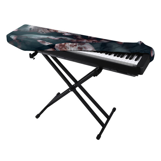 Scary Zombie Hands Print Piano Keyboard Cover