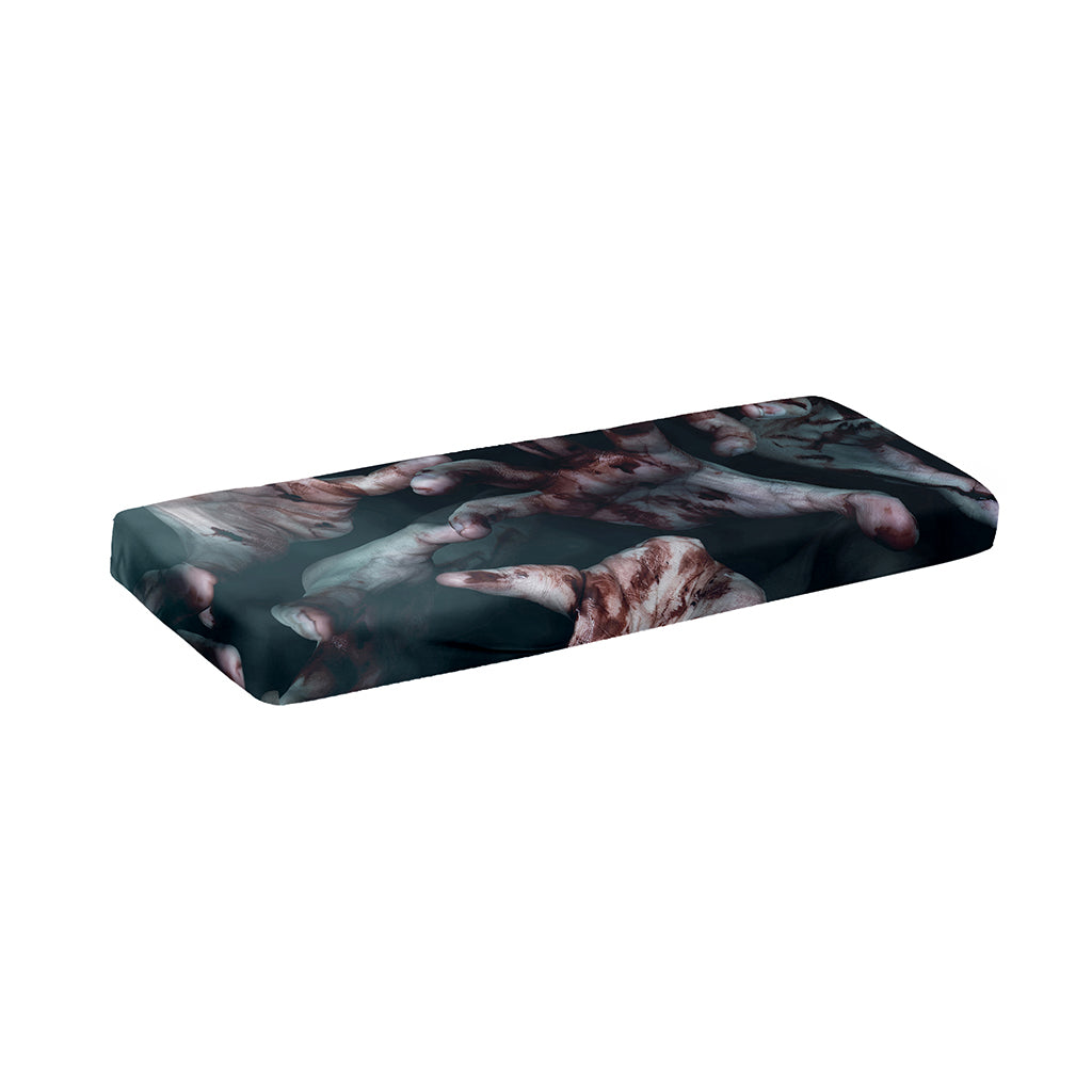 Scary Zombie Hands Print Piano Keyboard Cover