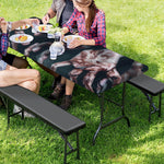 Scary Zombie Hands Print Picnic Table Cover