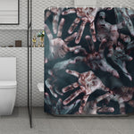 Scary Zombie Hands Print Polyester Shower Curtain