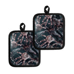Scary Zombie Hands Print Pot Holders