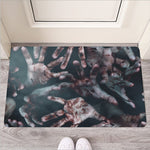 Scary Zombie Hands Print Rubber Doormat