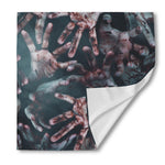 Scary Zombie Hands Print Silk Bandana