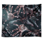 Scary Zombie Hands Print Tapestry