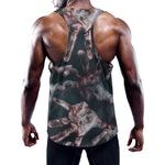 Scary Zombie Hands Print Training Tank Top
