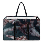 Scary Zombie Hands Print Utility Tote Bag