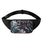 Scary Zombie Hands Print Waist Bag