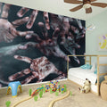 Scary Zombie Hands Print Wall Sticker