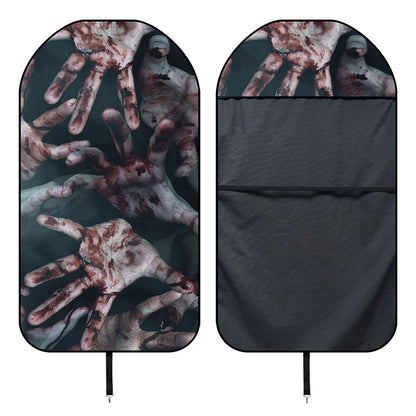Scary Zombie Hands Print Waterproof Car Seat Cover