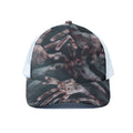 Scary Zombie Hands Print White Mesh Trucker Hat