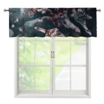 Scary Zombie Hands Print Window Valance