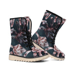 Scary Zombie Hands Print Winter Boots